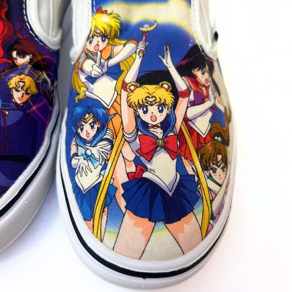 Vans Sailor Moon Slip On ComfyCush Pretty Guardians Sneakers - Picture 6 of 10